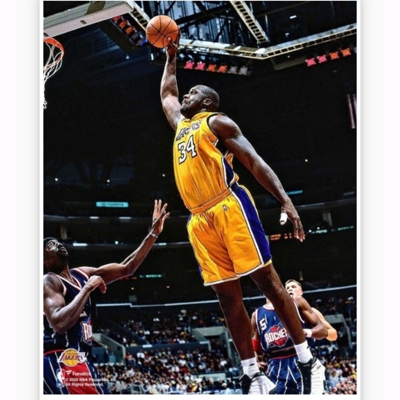 NEW!๐ฏ SHAQUILLE O'NEAL LOS ANGELES LAKERS 2001 GLOSSY 8.5x11 BASKETBALL POSTER - Picture 3 of 7